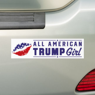 Pegatina Para Coche Mujeres Chicas de Trump estadounidenses para Trump