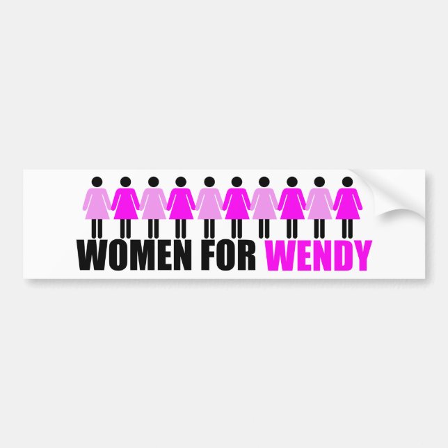 Pegatina Para Coche Mujeres para Wendy (Frente)