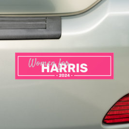 Pegatina Para Coche Mujeres Por Kamala Harris 2024
