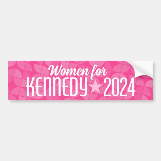 Pegatina Para Coche Mujeres por Kennedy 2024 Curar la División (Frente)