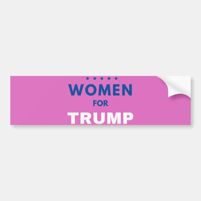 Pegatina Para Coche Mujeres Por Trump (Frente)