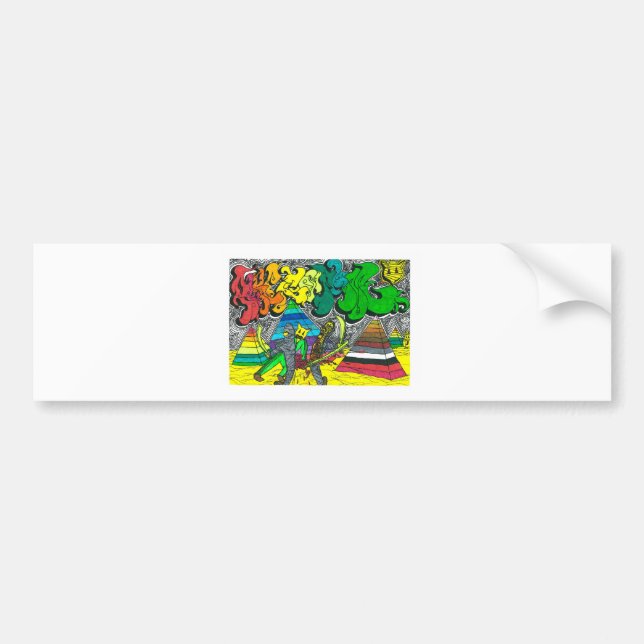 Pegatina Para Coche Mummias de corte porcentual (Frente)