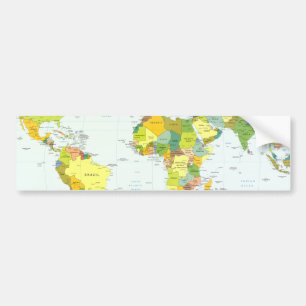 Pegatina Para Coche mundo+mapa+globo+país+atlas
