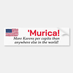 Pegatina Para Coche Murica... Más Karens por Capita