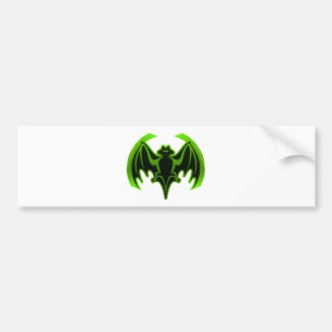 Pegatina Para Coche MUSEO Verde en murciélago regalos de Zazzle