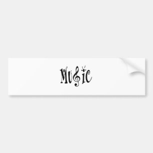 PEGATINA PARA COCHE MÚSICA