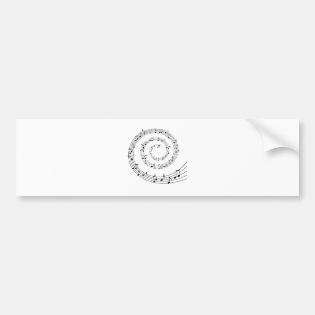 Pegatina Para Coche Música (Frente)