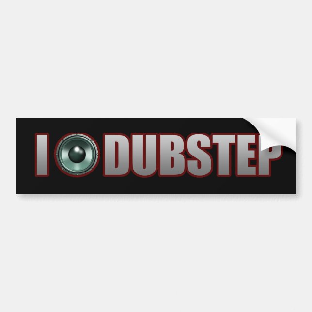 PEGATINA PARA COCHE MÚSICA DE DUBSTEP (Frente)