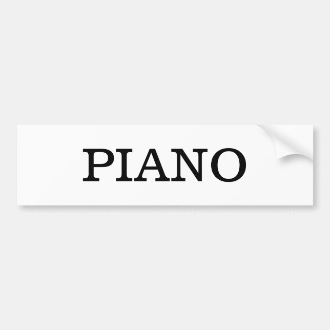 Pegatina Para Coche Música de piano (Frente)