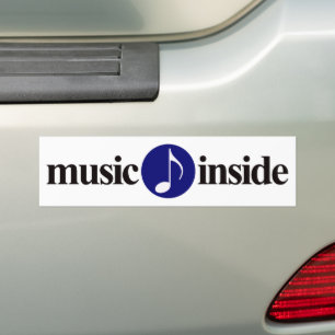 Pegatina Para Coche música dentro