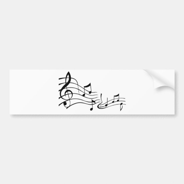 Pegatina Para Coche Música (Music) (Frente)