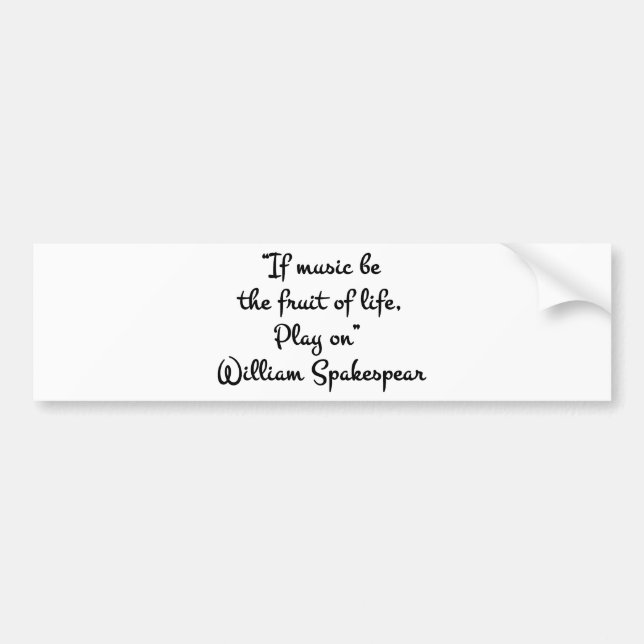 Pegatina Para Coche musicFruit (Frente)