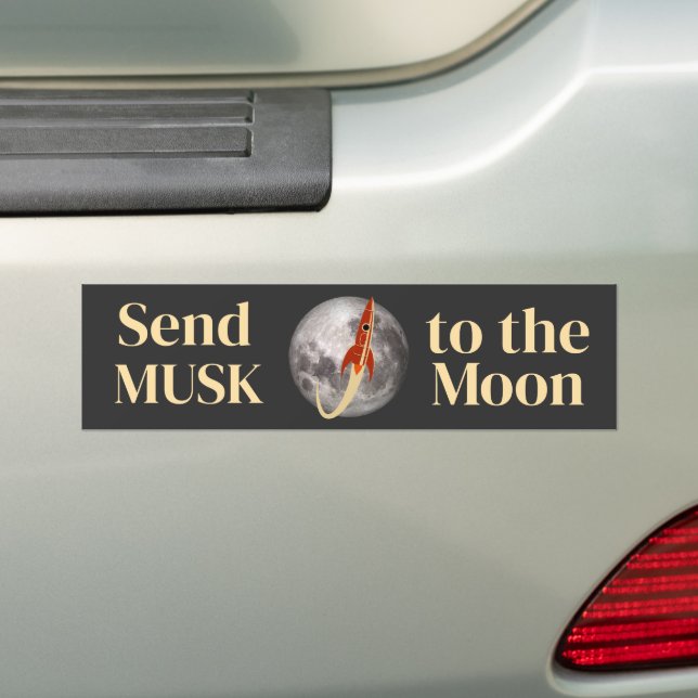 Pegatina Para Coche Musk Bumpersticker (en coche)