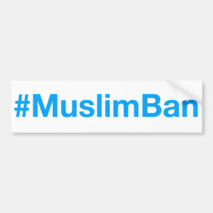 Pegatina Para Coche #MuslimBan