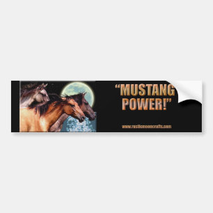 Pegatina Para Coche MUSTANG POWER Parachoque CP