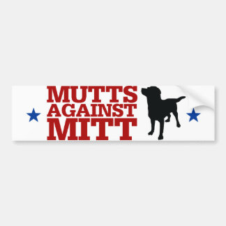 Pegatina Para Coche Mutts contra el mitón