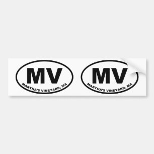 Pegatina Para Coche MV del viñedo de Martha