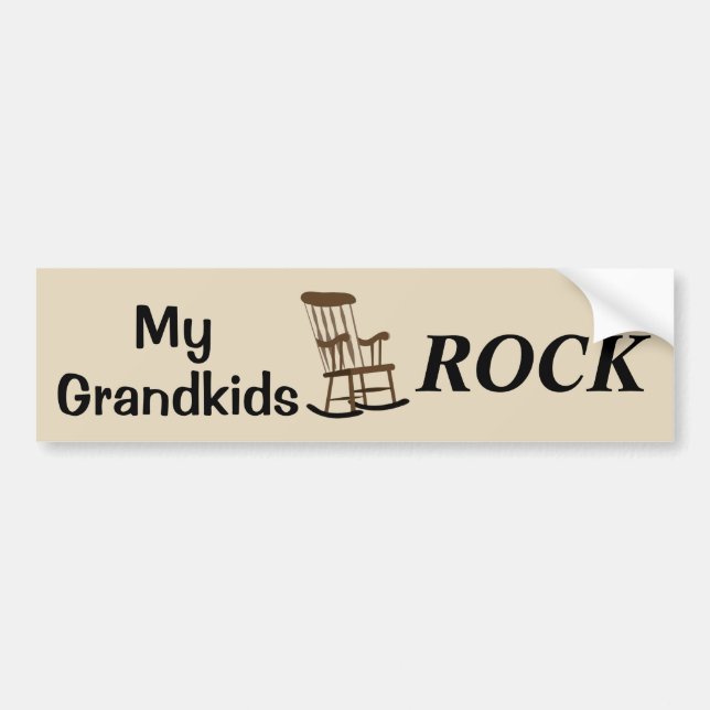 Pegatina Para Coche My Grandkids ROCK (Frente)
