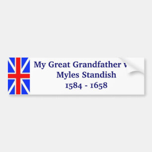 Pegatina Para Coche Myles Standish mi grande - abuelo