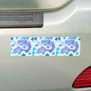 Pegatina Para Coche Mystic Mermaid Fairy Purple Creple Ceramic Tile