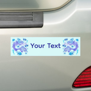 Pegatina Para Coche Mystic Mermaid Fairy Purple Creple Ceramic Tile