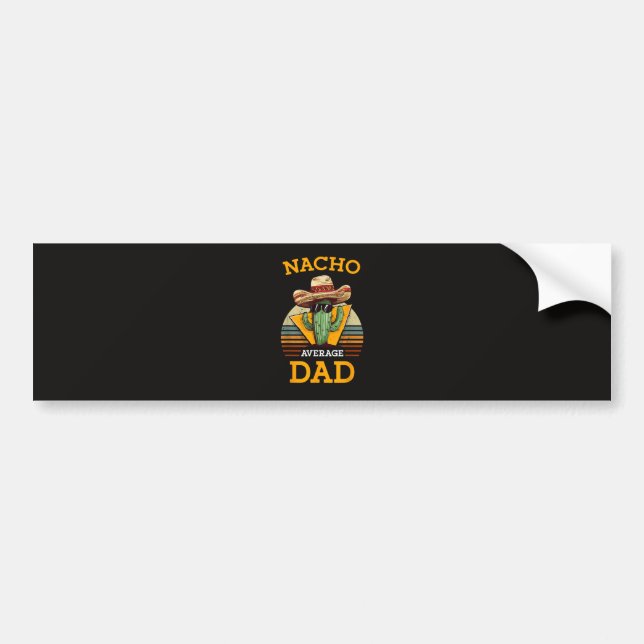 Pegatina Para Coche Nacho Average Dad Gracioso (Frente)