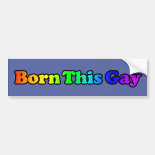 Pegatina Para Coche Nació este gay