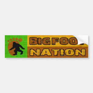 Pegatina Para Coche Nación de Bigfoot