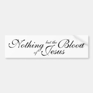 Pegatina Para Coche Nada pero la sangre de Jesús