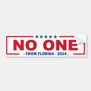 PEGATINA PARA COCHE NADIE DE FLORIDA 2024