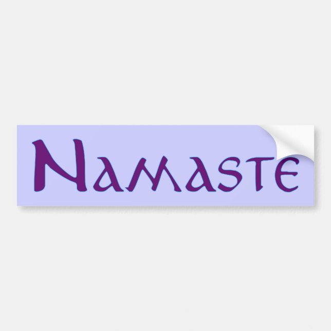 Pegatina Para Coche Namaste (Frente)