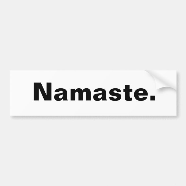 Pegatina Para Coche Namaste. (Frente)