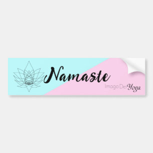 Pegatina Para Coche Namaste con Imago Dei Yoga