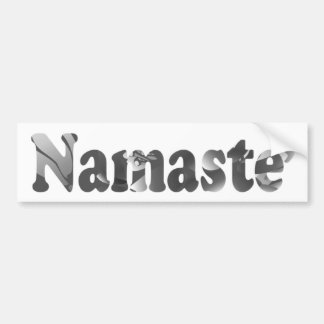 Pegatina Para Coche Namaste en Grayscale