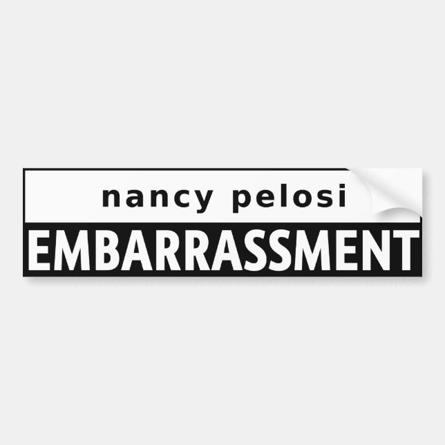Pegatina Para Coche Nancy Pelosi (Frente)