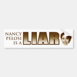 Pegatina Para Coche Nancy Pelosi es un mentiroso