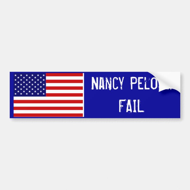 Pegatina Para Coche Nancy Pelosi: FALL (Frente)