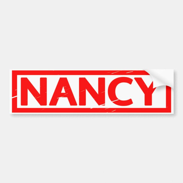 Pegatina Para Coche Nancy Stamp (Frente)