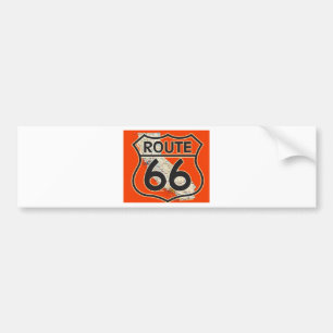 Pegatina Para Coche Naranja California de la ruta 66