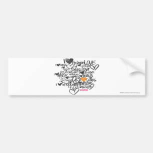 Pegatina Para Coche Naranja de la pintada
