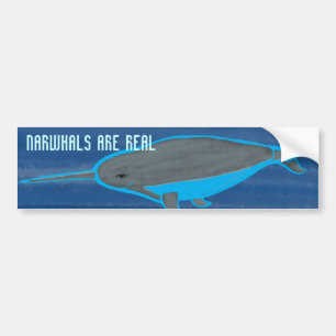 Pegatina Para Coche Narhwhals es real