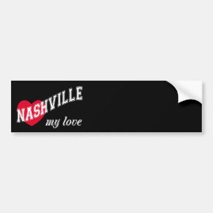 Pegatina Para Coche Nashville mi amor