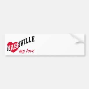 Pegatina Para Coche Nashville mi amor