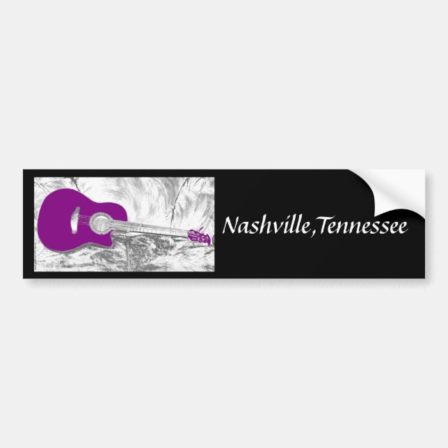 Pegatina Para Coche Nashville, Tennessee Bumper Sticker (Frente)