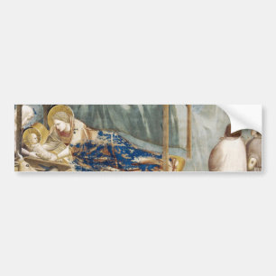 Pegatina Para Coche Natividad (por Giotto) Bumper Sticker