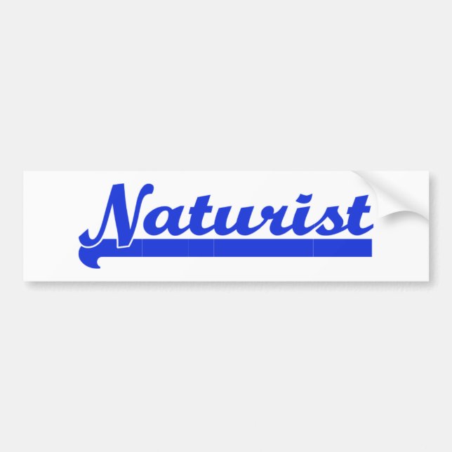 Pegatina Para Coche Naturist bumpersticker (Frente)