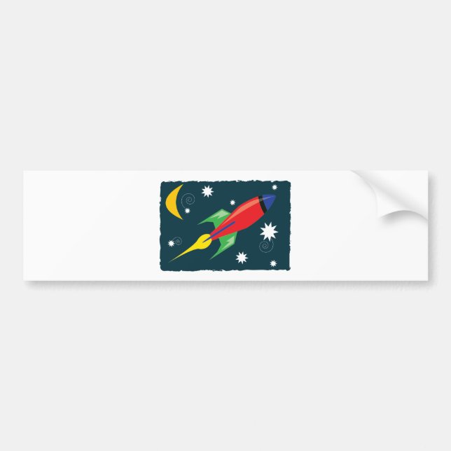 Pegatina Para Coche Nave de Rocket (Frente)