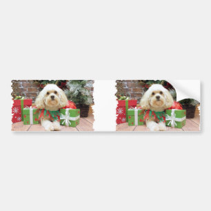 Pegatina Para Coche Navidad - Havanese - albañil
