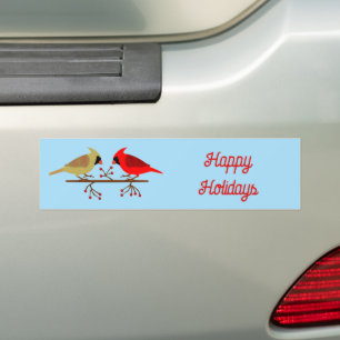 Pegatina Para Coche Navidades cortos cardenales y Personalizado de las