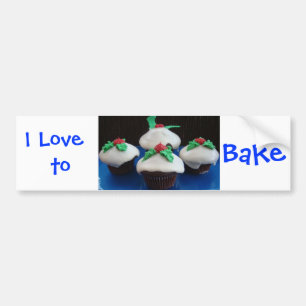 Pegatina Para Coche Navidades Cupcakes